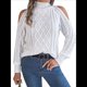 thumbnail image 2 of Suéteres de Mujer con Hombros Descubiertos, Otoño-Invierno 2025, Larga, Suave, Grueso, de Punto , Tops de Jersey. S, 2 of 10
