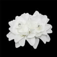 thumbnail image 3 of SPRING PARK Women Double Flower Hairpin Bridal Hair Clip Rose Flower Wedding Party Accessory, 3 of 8