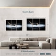 thumbnail image 4 of Elephant Stock Winter Hockey Wall Art - Horizontal Multi Panel Canvas - Living Room Wall Decor - Sports Multi Panel - Black And Gray Decor - 65" x 42", 4 of 8