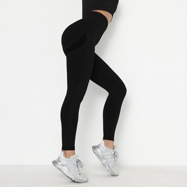 Fitness Elástico Push Up Leggings Mujeres Running Fitness Deportes Yoga Pantalones (Negro S) Ehuebsd Para Estrenar