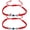 Red, variant on Evil Eye Lucky Bracelets, Handmade Braided Rope String Adjustable Protection Minimalist Jewelry for Women Red -