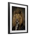 thumbnail image 2 of Stupell Industries Eclectic Royal King Lion Black Framed Print Under Glass, 13 x 16, by Matthew Piotrowicz, 2 of 7