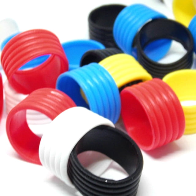 2 Pieces Tennis Racket Grip Stretchy Ring Overgrip Universal Anti Slip in Fix Kit Grip Tape Finishing Protector Professional Outdoor Accessories White