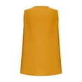 thumbnail image 5 of Women Tops under $5! Cagogo Womens Tank Tops V Neck Dressy Casual Summer Flowy Sleeveless Camisole Chiffon Blouses Basic Shirts Beach Vacation Fashion Clothes Outfits, 5 of 9