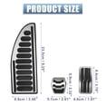 thumbnail image 4 of 1 Juego Coche Embrague Freno Gasolina Acelerador Pie Pedal Pastillas Plateado Tono, 4 of 7