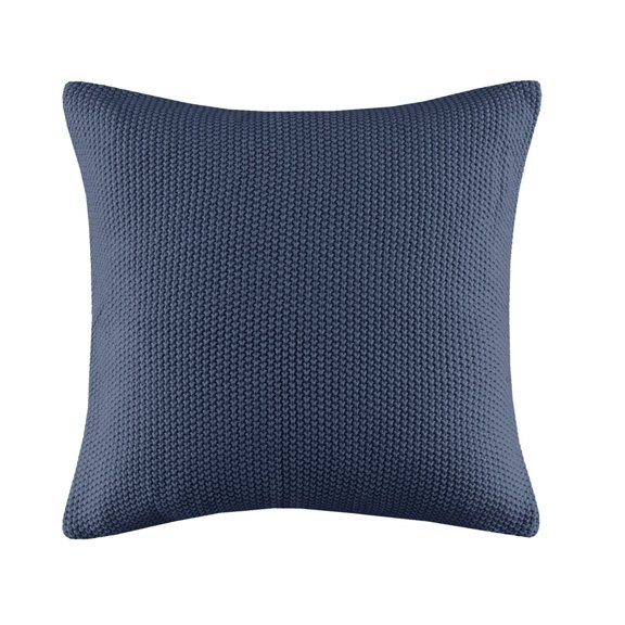 Gracie Mills Lessie Solid Knit Square Pillow Cover - GRACE-6478