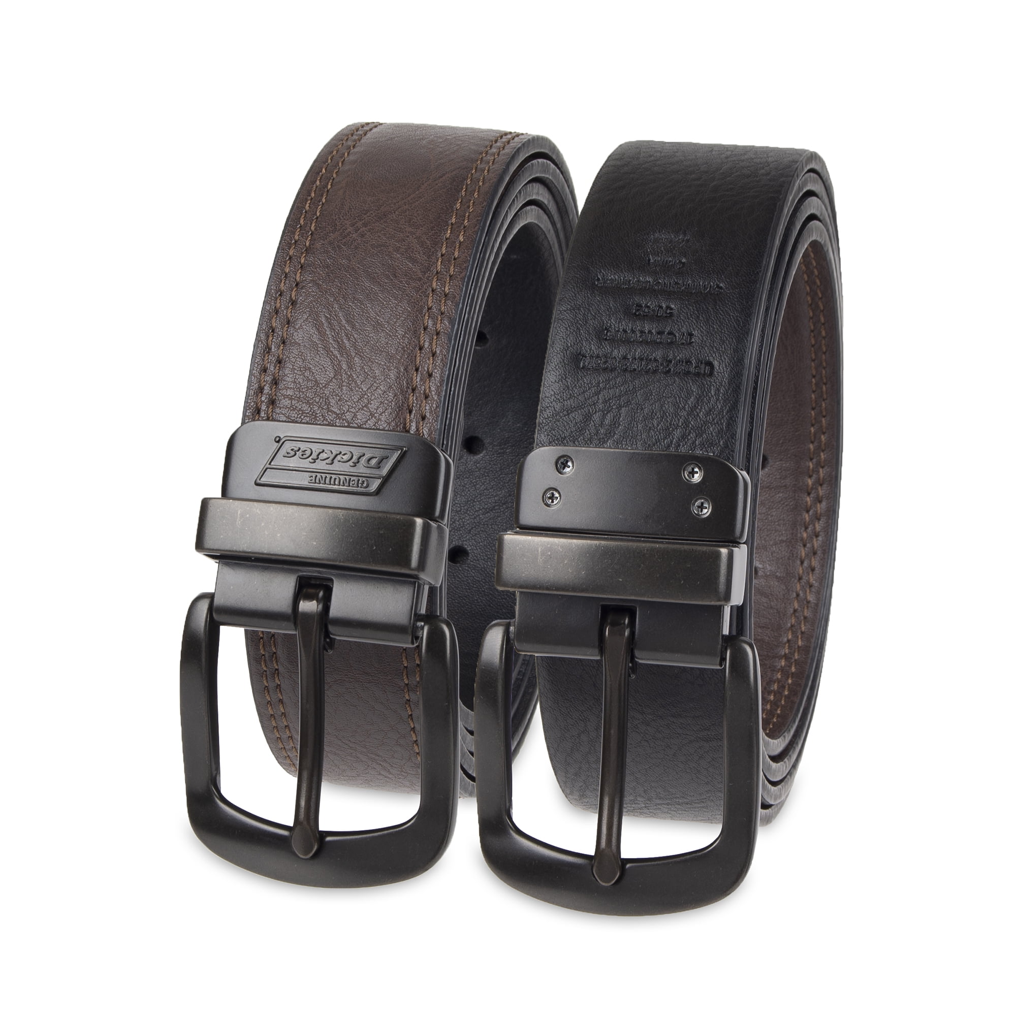 Martino Belt Leather Belt for Men Coffee and Black Utility Belt Simple Designer Belt Dress Belt Jeans Belt Bundle a Wallet