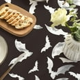 thumbnail image 3 of Halloween Tablecloth 60x60 Inch Square, Bats Black Washable Table Cover for Party Picnic Dinner Decor, 3 of 6