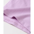 thumbnail image 6 of 5T Baby Girls Clothes 6T Girls 2PCS Denim Outfits Set Solid Color Round Neck Little Girls Long Sleeve Top Pants Set Purple, 6 of 8