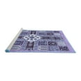 thumbnail image 2 of Ahgly Company Machine Washable Indoor Rectangle Abstract Blue Modern Area Rugs, 8' x 10', 2 of 4