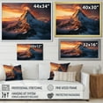 thumbnail image 4 of Designart "Summit View of Snowy Mountains in Grey Everest II" Oversized Landscapes Framed Wall Art - Country Yellow Mountains Entryway Framed Wall Art Print, 4 of 6