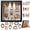 Black, variant on Joyesplay Diy Mini Museum Silhouette Box – Celebrate Your Unique Memories in Style, Shadow Box Frame Kit with Gold Miniature Museum and Figurines (Black)