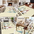 thumbnail image 6 of Beige Gnomes Easter Area Rug 6x9 Washable Rug Non Slip Eggs Botanical Carrot Pastoral Large Area Rug Soft Stainresistant Indoor Floor Carpet for Living Room Bedroom Home Office Dining Room Nursery, 6 of 7