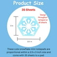 thumbnail image 2 of SHAPES ETC. Mini Notepad - Snowflake, 2 of 17