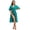 Peacock Blue, variant on Ekouaer Cover Up for Women Swimwear Sexy Open Front Kimono Bathing Suit Cover Up Slim Fit Swimsuit