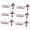 6pcs, variant on Jinerra Blessed Jesus Edition Cross Emblem Metal Badge, Raised Letter 3D Chrome Christian American Flag Car Emblem for Truck SUV, Christian car Accessories
