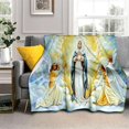 thumbnail image 2 of Impresión 3D de la Virgen María de Jesús, mantas de franela cálidas, ropa de cama de viaje, mantas finas, 2 of 4
