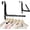 Black(update), variant on Over The Door Hooks, Small Space Double Folding Portable Over The Door Drying Rack for Laundry, Bathroom, Bedroom, Travel Storage and Drying (1Pack,Black)