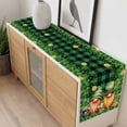 thumbnail image 4 of St. Patrick's Day Table Runner - 90 Inch Long, Kitchen Dining Table Runner Dresser Scarves, Lucky Shamrocks Harp Beer Farmhouse Plaid Farmhouse Decor for Coffee Tables Wedding Party Banquet, 4 of 8