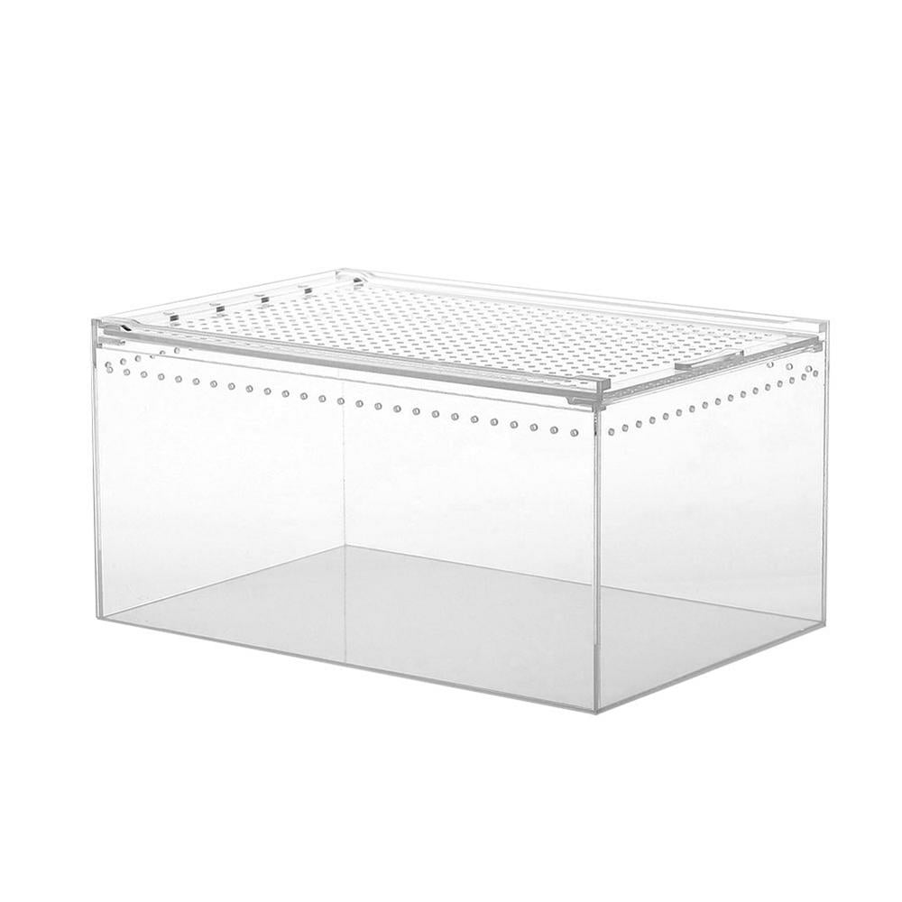 Tohuu Acrylic Terrarium Reptile Terrarium Breeding Tank Mini Pet House