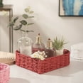 thumbnail image 5 of 1PCS Heart Woven Storage Basket: Rattan Bread Tray, Fruit Candy Snack Holder For Coffee Table, Kitchen, Living Room Decor, 5 of 5