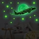 thumbnail image 3 of Calcomanía Luminosa para Pared Yuarrent Decorativa de PVC Decoración Extraíble de Luna y Estrella Luz Verde, 3 of 6