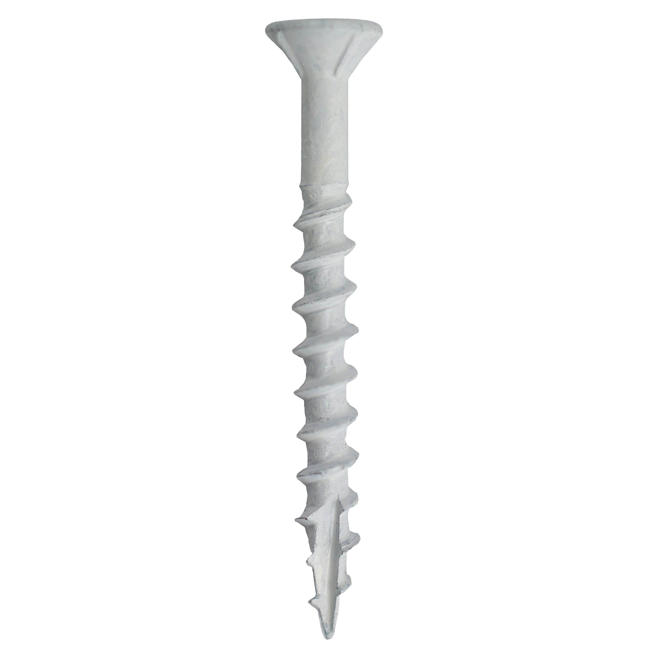 (6 pack) Grip-Rite PrimeGuard Plus #8 x 1-5/8 in. White Wood to Wood Deck Screw 67CT