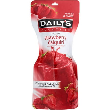 Daily's Frozen Strawberry Daiquiri Pouch Cocktail, 10 fl ... Daily's Frozen Strawberry Daiquiri Pouch Cocktail, 10 fl ...