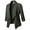 Green, variant on Women's 3/4 Sleeve Blazer Slim Fit Casual Lightweight Office Blazer Suit Jacket Open Front Cardigan Jacket Fashion Comfy Draped Neck Ruched Work Purple Medium