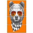 thumbnail image 2 of Ours Drôle avec Lunettes de Soleil - Impression sur Toile Animal, 2 of 3