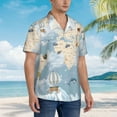 thumbnail image 3 of Disketp Hawaiian Shirts For Men,Animals Travel World Map Print Mens Casual Short Sleeve Button Down Shirts Beach Shirt, 3 of 7