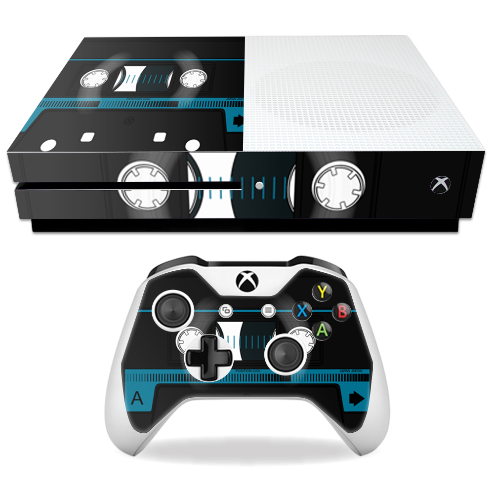 Skin Decal Wrap for Microsoft Xbox One S Cassette Tape