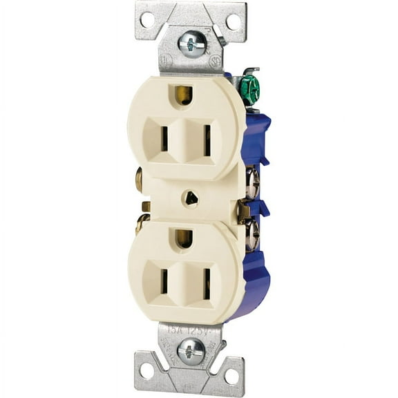 Eaton Wiring Devices 270LA Duplex Receptacle 15 A 2-Pole 5-15R Light Almond
