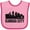 Pink and Fuchsia, variant on Inktastic Kansas City Skyline Grunge Boys or Girls Baby Bib