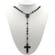 thumbnail image 5 of Rosario para hombre en acero inoxidable Negro 52 cm, 5 of 5