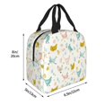 thumbnail image 2 of Yiaed Chicken Print Insulated Lunch Bag Reusable Cute Tote Lunch Box, Leakproof Cooler Lunch Bags for Work Office Travel School Picnic, 2 of 5