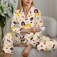 thumbnail image 6 of Uemuo Cartoon Poodle Dog Pattern Womens Pajama Sets,PJ Set for Women,Pajamas for Women Logo,Long Sleeve Pajama Set for Women,Soft Long Sleeve Top With Pants-X-Large, 6 of 9