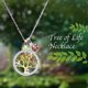 thumbnail image 2 of RV Collar Mujer Árbol de la Vida Plata de Ley 925 con Cristales de Austria Joyería Regalo Ideal para Mujer Mamá Abuela Regalo de Cumpleaños Día de San Valentín Día de la Madre Navidad brillar  Electrónica, 2 of 5