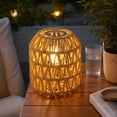 Conical Rattan Shade Woven Paper Rope Lampshade 5.51
