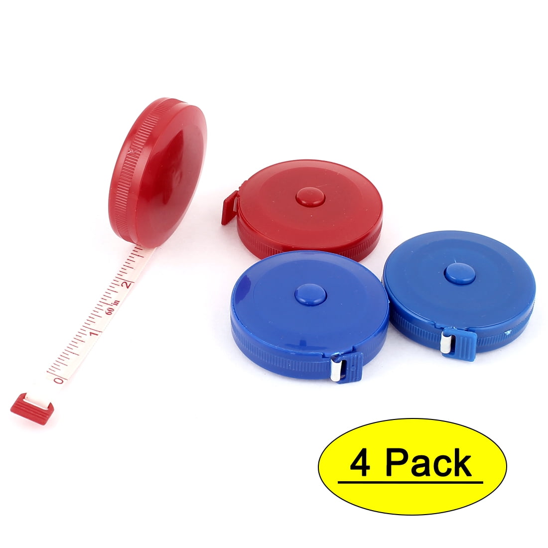 Milisten 2pcs Body Tape Measure Plastic 1.5 Meter Soft Tape Retractable 60-Inch Multifunciton Tape Measuring Tape for Sewing Home