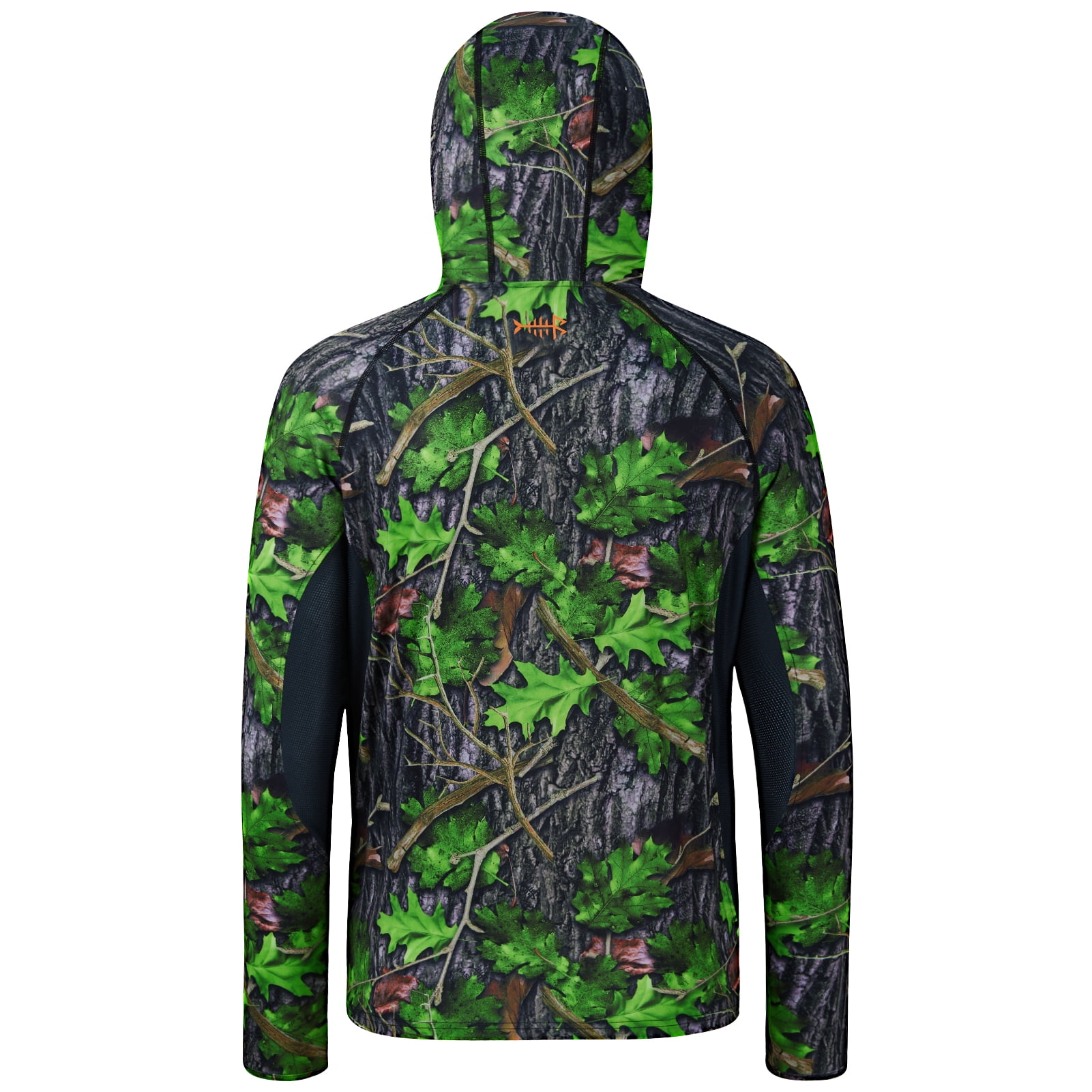 BASSDSASH Men's UPF 50+ Lightweight Hunting Camo Hoodie Quick Dry Performance Long Sleeve Fishing Shirt with Hood FS30M