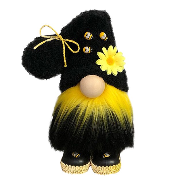 Muñeco de peluche de gnomo de abeja sin rostro adorno de tomte sueco Nisse para granja estante