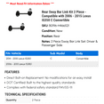 thumbnail image 2 of Rear Sway Bar Link Kit 2 Piece - Compatible with 2006 - 2015 IS350 C Convertible 2007 2008 2009 2010 2011 2012 2013 2014, 2 of 2