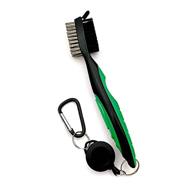 Toystoory Cepillo para palos de Golf de acero inoxidable, cepillos para zapatos de doble cara telescópicos ergonómicos, herramienta de limpieza Type1 NO1