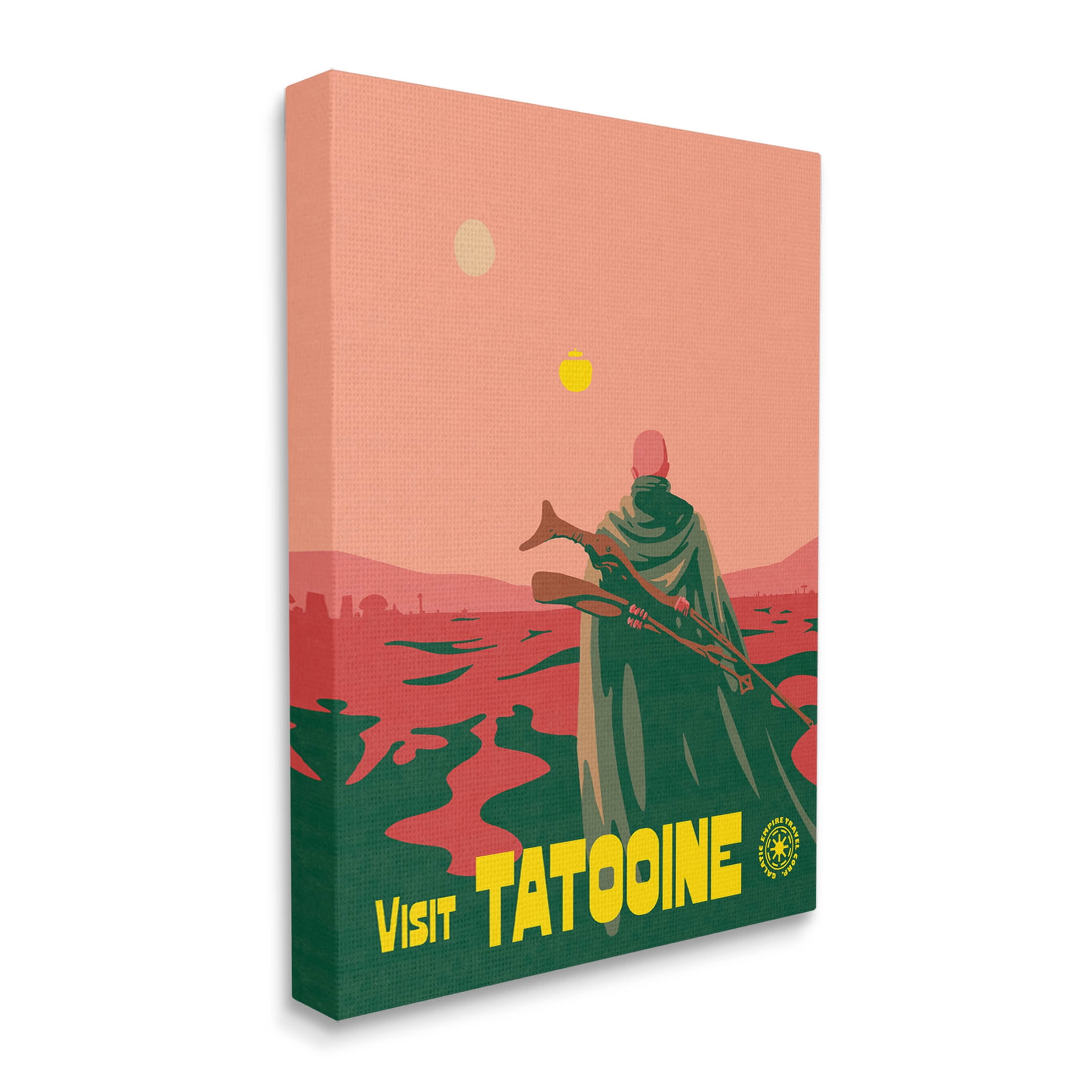 Stupell Industries Vast Tatooine Landscape Science Fiction Graphic Art Gallery Wrapped Canvas Print Wall Art, Design by Matheus Lopes Castro