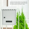 thumbnail image 4 of EASTIN Mailbox Box Letter Wall Locking Hanging Vintage Mail Mount Metal Retro Post Outdoor Drop Mounted Storage Lock Newspaper, 4 of 10