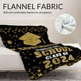 Graduation Blanket Gifts, 50"x40" Cozy Flannel Throw Blankets, Graduate