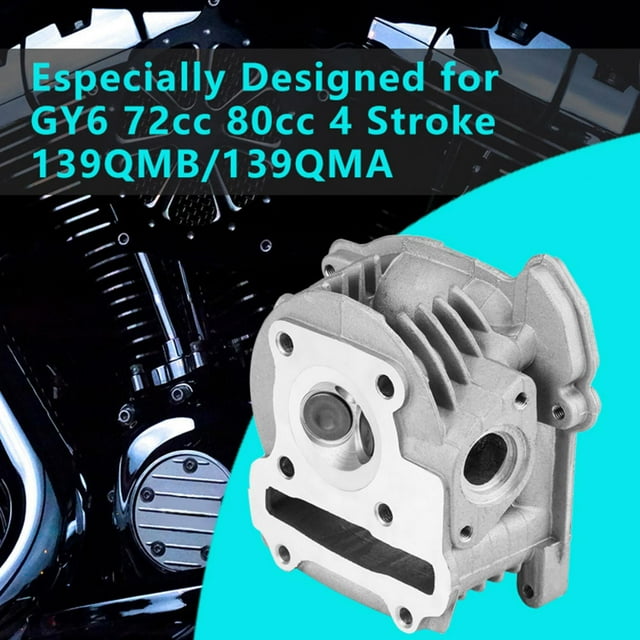 Conjunto de culata de motor de 47mm para GY6 72cc 80cc 4 tiempos 139QMB/139QMA