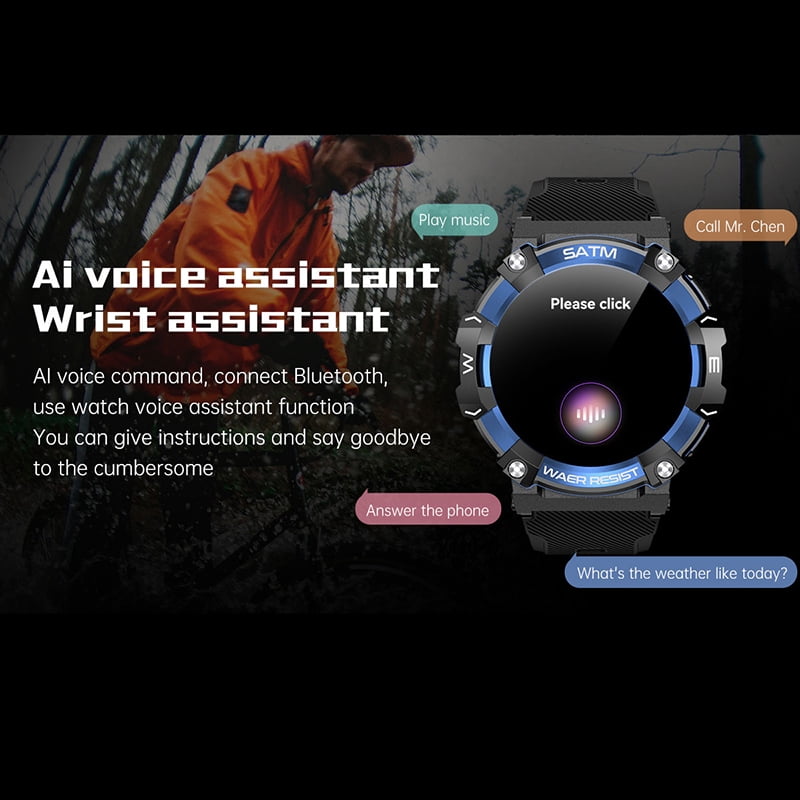 Rainbuvvy PG666 Rugged Smart Watch 1.39 inch Capable of Answering and Making Calls Health Monitoring Outdoor Sports Watch Available in four colors