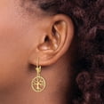 thumbnail image 4 of Primal Gold 10 Karat Yellow Gold Tree of Life In Round Frame Leverback Earrings, 4 of 4